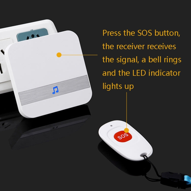 CACAZI C1 Smart Home Wireless Remote Control Doorbell, US Plug, EU Plug