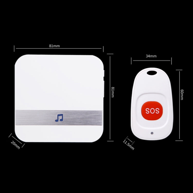 CACAZI C1 Smart Home Wireless Remote Control Doorbell, US Plug, EU Plug