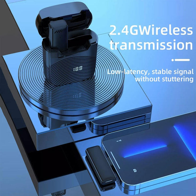 Wireless Lavalier Noise Canceling Microphone with Charging Case, S13 One To Two Yellow Case USB-C/Type-C Interface, S13 Dual Microphone Black USB-C/Type-C Interface, S13 Dual Microphone Black 8 Pin Interface