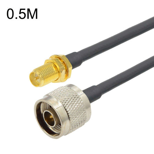 RP-SMA Female To N Male RG58 Coaxial Adapter Cable, RP-SMA Female To N Male 0.5m, RP-SMA Female To N Male 1m, RP-SMA Female To N Male 1.5m, RP-SMA Female To N Male 3m, RP-SMA Female To N Male 5m, RP-SMA Female To N Male 10m