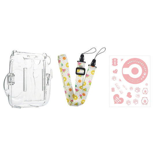 For Fujifilm Instax Mini 11  5sets Storage Case + Shoulder Strap + Sticker 3 In 1 Set, 3 In 1 Set(Set 2), 3 In 1 Set(Set 3), 3 In 1 Set(Set 4), 3 In 1 Set(Set 5), 3 In 1 Set(Set 6), 3 In 1 Set(Set 7), 3 In 1 Set(Set 8)