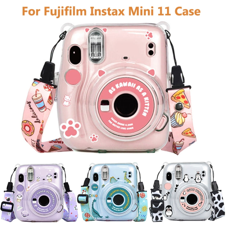 For Fujifilm Instax Mini 11  5sets Storage Case + Shoulder Strap + Sticker 3 In 1 Set, 3 In 1 Set(Set 2), 3 In 1 Set(Set 3), 3 In 1 Set(Set 4), 3 In 1 Set(Set 5), 3 In 1 Set(Set 6), 3 In 1 Set(Set 7), 3 In 1 Set(Set 8)
