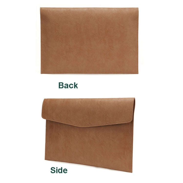 PU Leather Litchi Pattern Sleeve Case For 14 Inch Laptop, Style:, Single Bag (Light Brown), Single Bag  (Dark Brown), Single Bag ( Black, Liner Bag + Power Bag  (Light Brown), Liner Bag + Power Bag  (Dark Brown), Liner Bag + Power Bag  (Black)