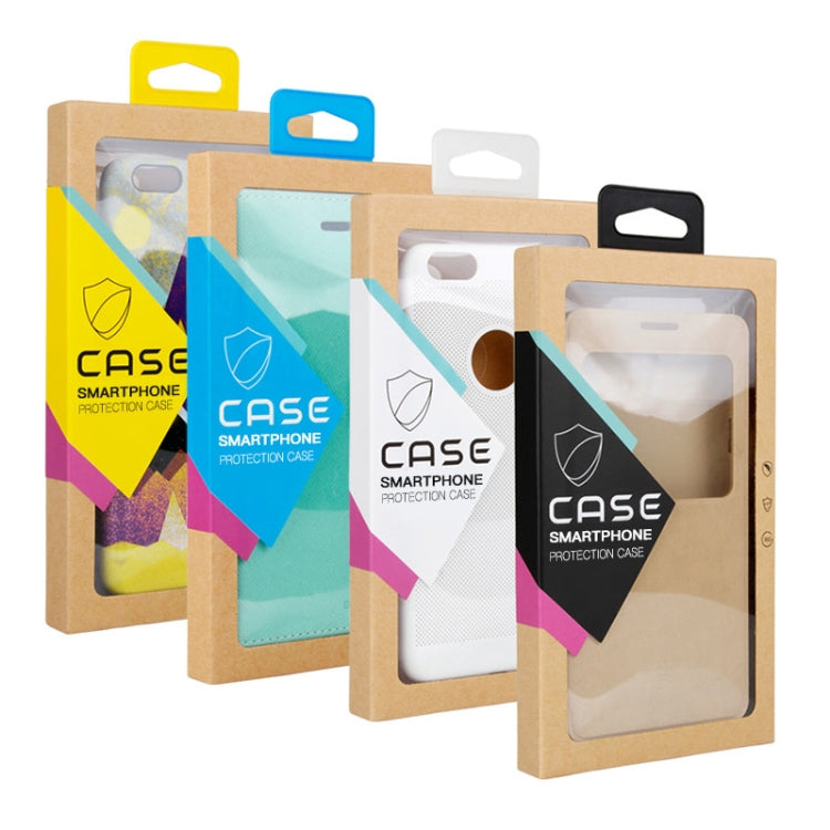 50 PCS Kraft Paper Phone Case Leather Case Packaging Box, L 5.8-6.7 Inch, S 4.7 Inch