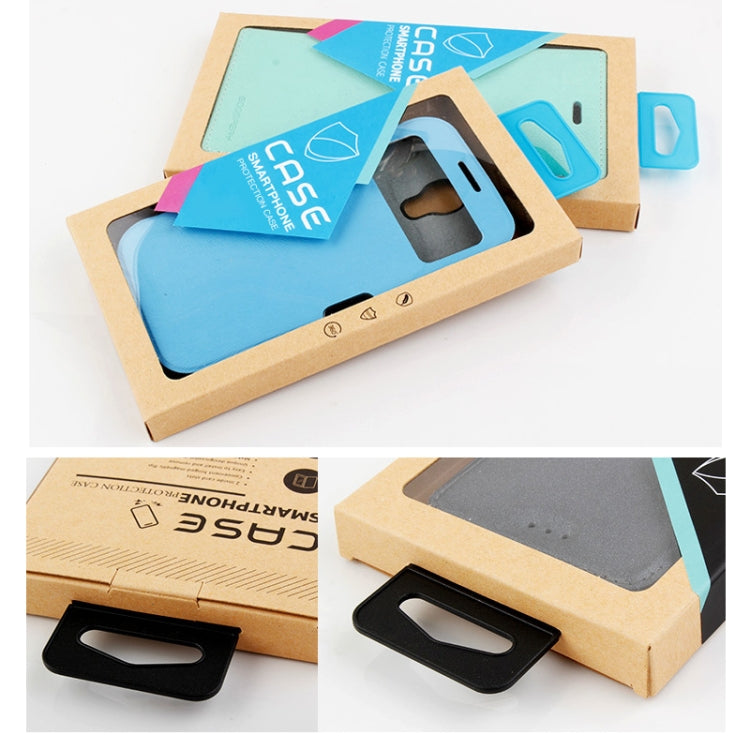 50 PCS Kraft Paper Phone Case Leather Case Packaging Box, L 5.8-6.7 Inch, S 4.7 Inch