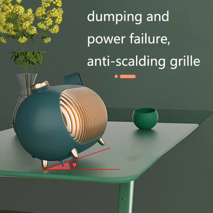 N301 Mini Heater Office Desk Silent Hot Air Heater Household Bedroom Heater, US Plug