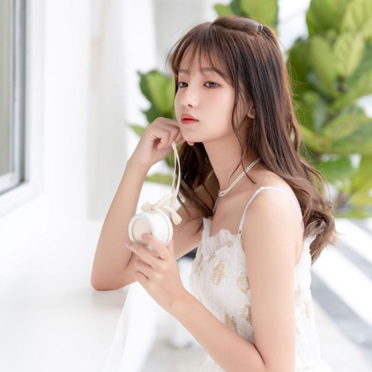 USB Charging Fan Brushless Hanging Neck Mini Sling Lazy Fan, Angel Pink, Angel Blue, Angel White