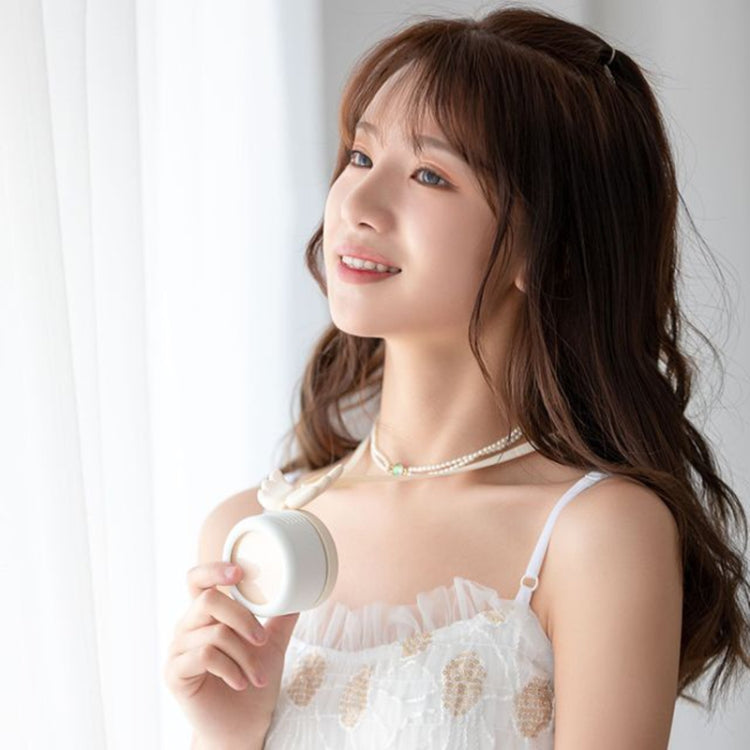 USB Charging Fan Brushless Hanging Neck Mini Sling Lazy Fan, Angel Pink, Angel Blue, Angel White