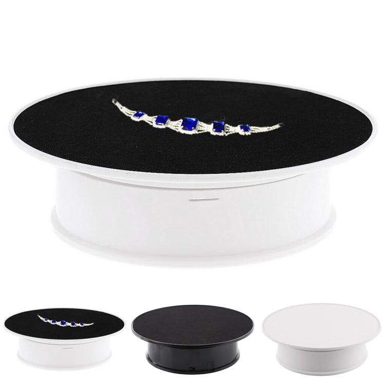 20cm 360 Degree Electric Rotating Turntable Display Stand for Photography Max Load 1.5kg video shooting props Turntable, 20cm/Powered by Battery(W+B), 20cm/Powered by Battery(B), 20cm/Powered by Battery(W)