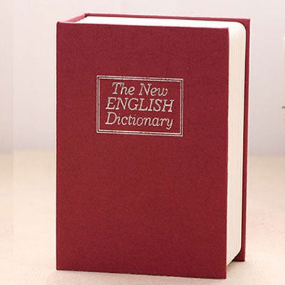 Mini Dictionary Safe Box Book Secret Security Lock Cash Money Coin Storage Jewellery key Locker