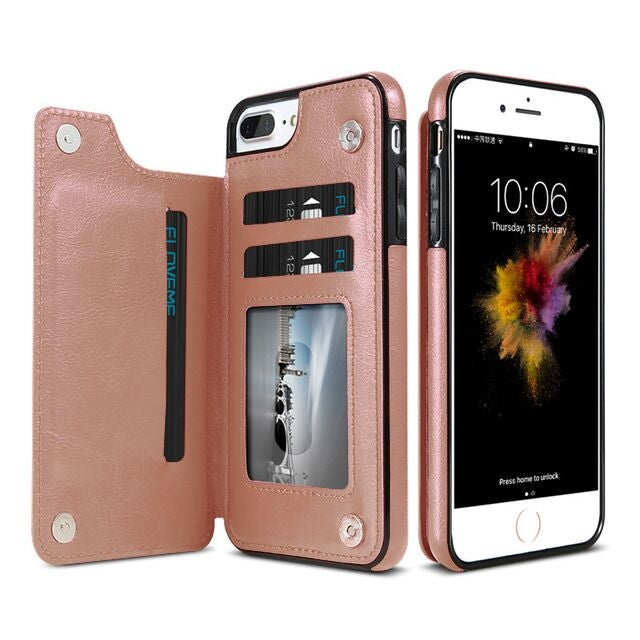 For iPhone XS Max Retro PU Leather Case Multi Card Holders Phone Cases , For iPhone XS Max
