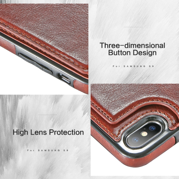 For iPhone XS Retro PU Leather Case Multi Card Holders Phone Cases, For iPhone XS