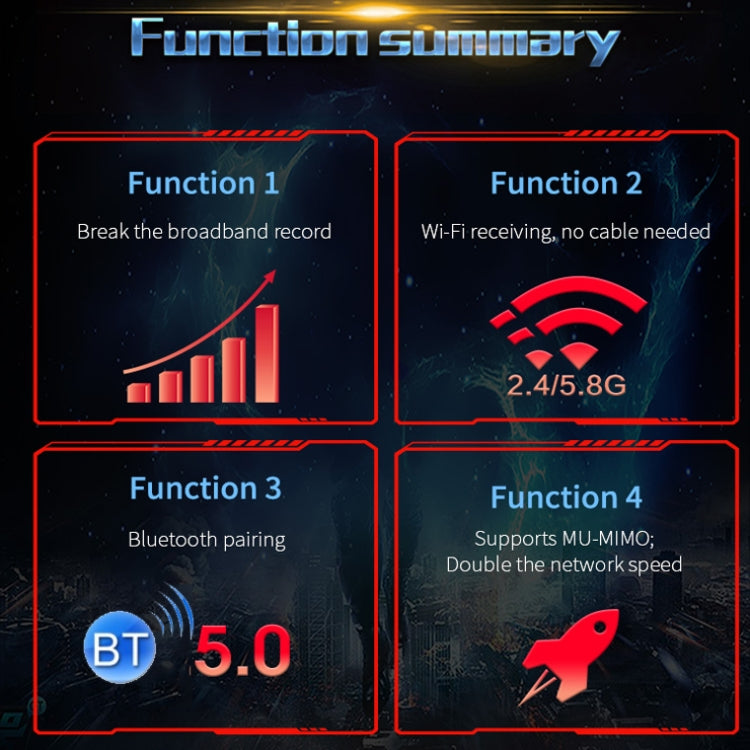 COMFAST Gaming Game 3000Mbps Gigabit Dual-Frequency Wireless Desktop Computer PCIE Wireless Network Card, AX200, AX200 PRO