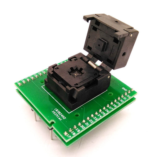 QFN32-0.5 Burning Seat Chip Test Seat Flip Shrapnel Double-Layer Board Programming Seat, QFN32-0.5