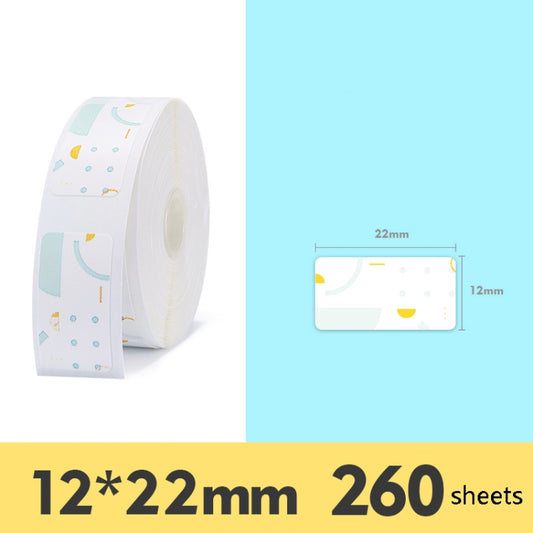 Thermal Label Paper Commodity Price Label Household Label Sticker for NIIMBOT D11, Pop Pattern, Bright Yellow Lingge, Spring Breeze, Color Square, Interest Geometry, Cute Rabbit, Maple Leaf, Baby Bear, Alien Spaceship, Rush Sky, Underwater World