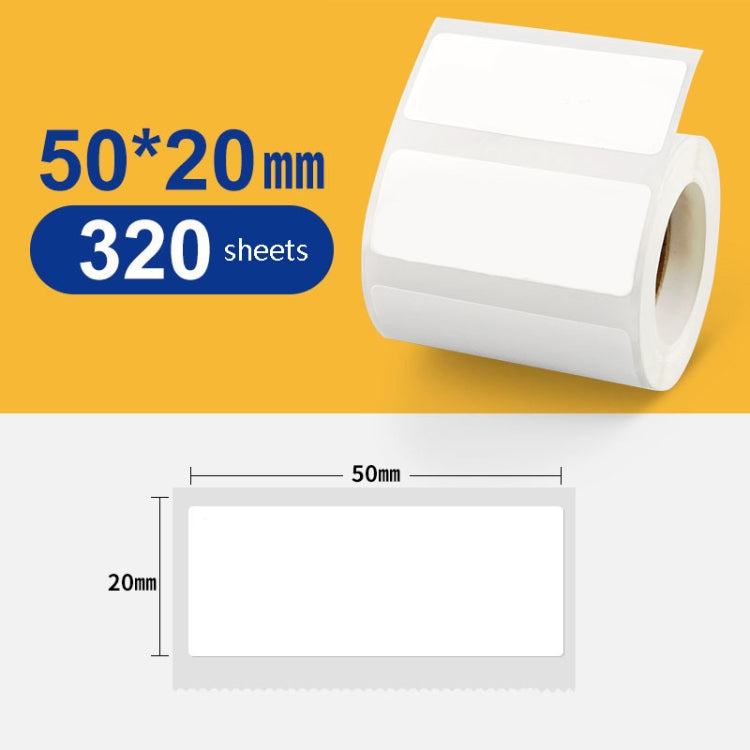 Thermal Label Paper Self-Adhesive Paper Fixed Asset Food Clothing Tag Price Tag for NIIMBOT B11 / B3S, Size: 45x15mm 400 Sheets, 30x20mm 320 Sheets, 30x30mm 230 Sheets, 30x40mm 180 Sheets, 40x20mm 320 Sheets, 40x30mm 230 Sheets, 40x80mm 95 Sheets      ...