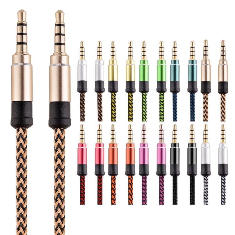 3.5mm Male To Male Car Stereo Gold-Plated Jack AUX Audio Cable For 3.5mm AUX Standard Digital Devices, 3m, 1.5m