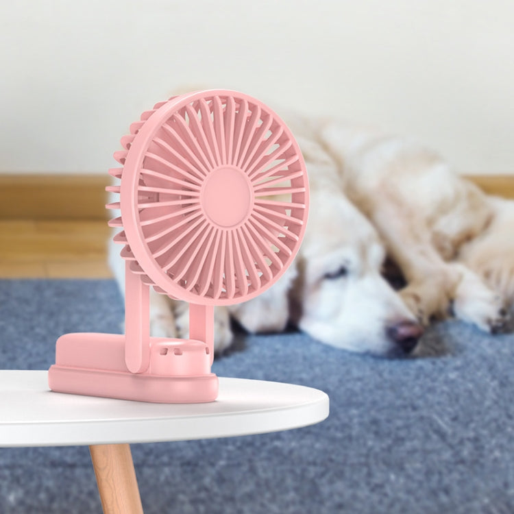 F1 USB Portable Lazy Hanging Neck Fan Mini Folding Handheld Fan, White, Pink, Green, Black
