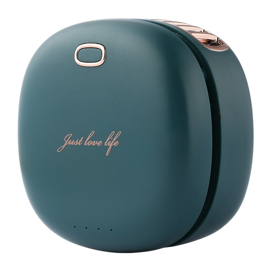 Lazy Hanging Neck Small Fan Usb Rechargeable Mini Portable Leafless Fan, Vintage Green, Cherry Blossom Powder, White