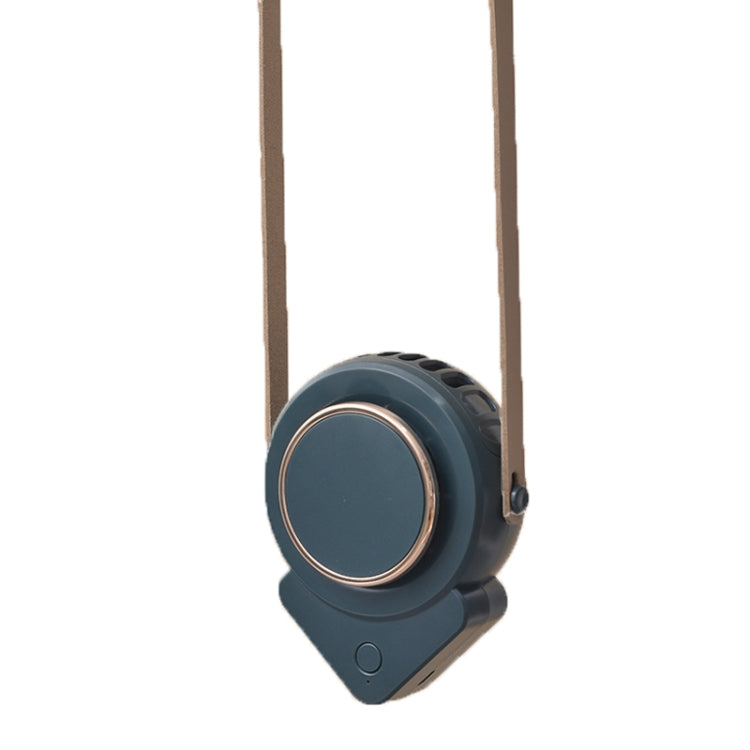 H3 Mini Lazy USB Hanging Neck Fan Student Outdoor Leafless Triangle Fan, White, Pink, Military Green