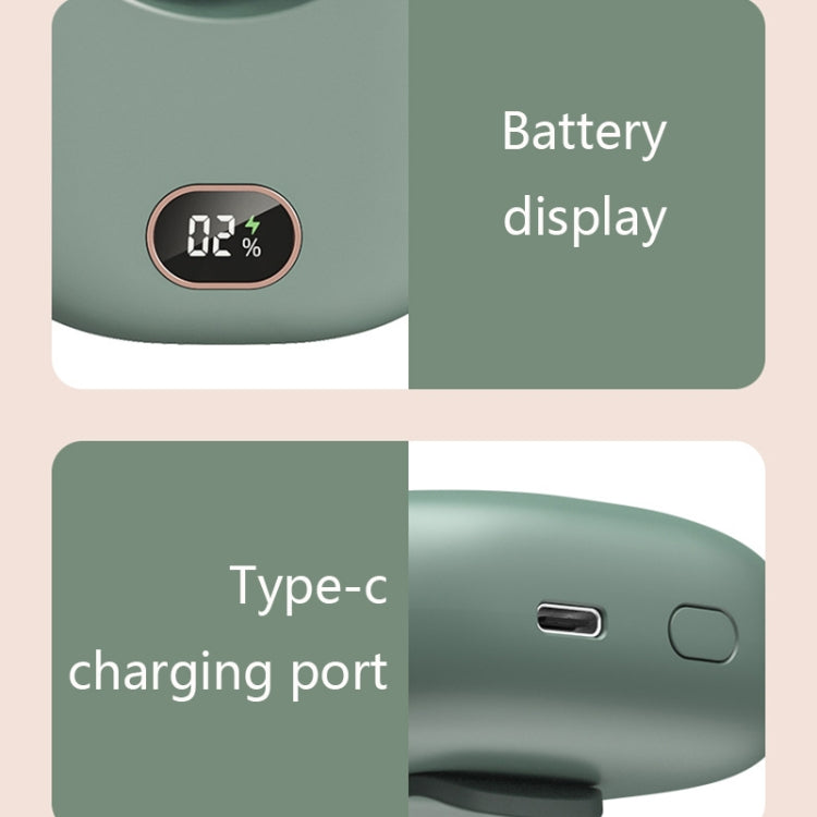 DQ203 Lazy Hanging Neck Fan USB Mini Desktop Large Wind Fan, White, Pink, Green