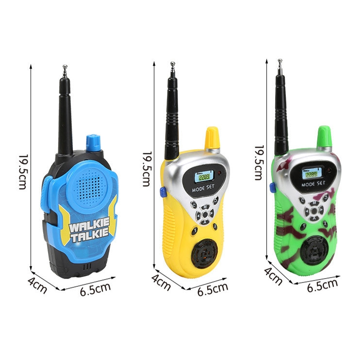 1 Pair Intelligent Wireless Call Walkie-Talkie Remote Dialogue Interactive Children Toys, 1 Pair Blue, 1 Pair Yellow