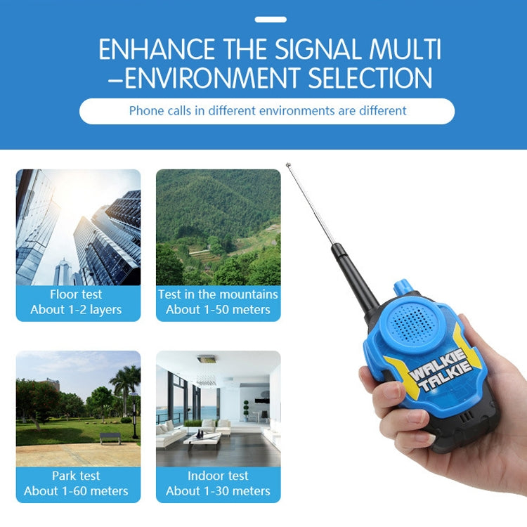 1 Pair Intelligent Wireless Call Walkie-Talkie Remote Dialogue Interactive Children Toys, 1 Pair Blue, 1 Pair Yellow