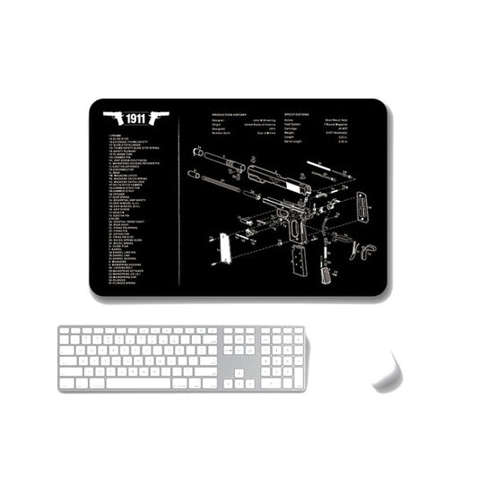 2 PCS Heat Transfer Non-Slip Single-Sided Office Gaming Mouse Pad, 2mm, 3mm, 4mm, 5mm