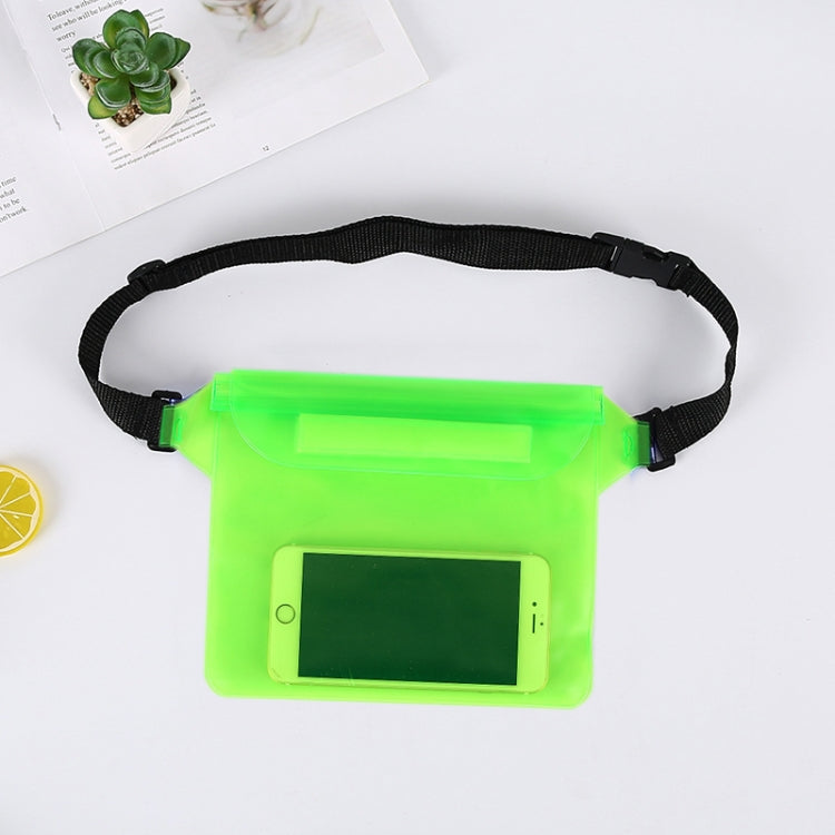 10 PCS Outdoor Beach Mobile Phone Waterproof Bag Three-Layer Sealed PVC Storage Waterproof Waist Bag, White, Yellow, Purple, Green, Blue, Black, Pink, Orange