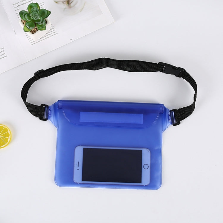 10 PCS Outdoor Beach Mobile Phone Waterproof Bag Three-Layer Sealed PVC Storage Waterproof Waist Bag, White, Yellow, Purple, Green, Blue, Black, Pink, Orange