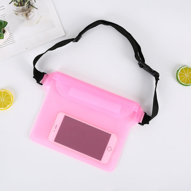 10 PCS Outdoor Beach Mobile Phone Waterproof Bag Three-Layer Sealed PVC Storage Waterproof Waist Bag, White, Yellow, Purple, Green, Blue, Black, Pink, Orange