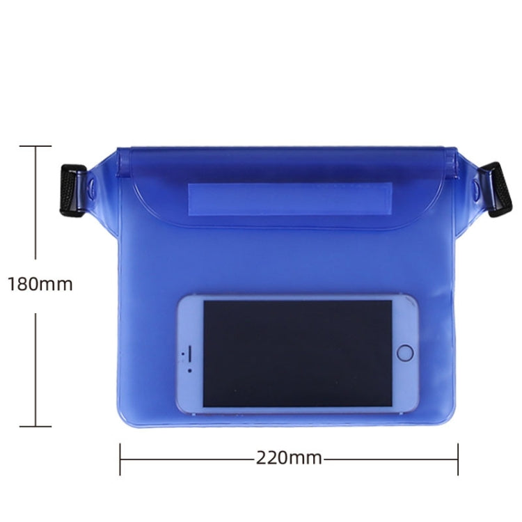 10 PCS Outdoor Beach Mobile Phone Waterproof Bag Three-Layer Sealed PVC Storage Waterproof Waist Bag, White, Yellow, Purple, Green, Blue, Black, Pink, Orange