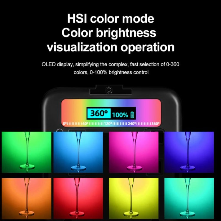 N69 2500-9000K+RGB Camera Fill Light Small Full Color Photography Light Portable Handheld Night Light LED Pocket Light, N69