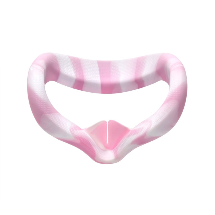 VR Silicone Eye Cover Anti-Sweat And Decontamination Color VR Goggles For Oculus Quest 2, White Blue, White Pink, White Yellow
