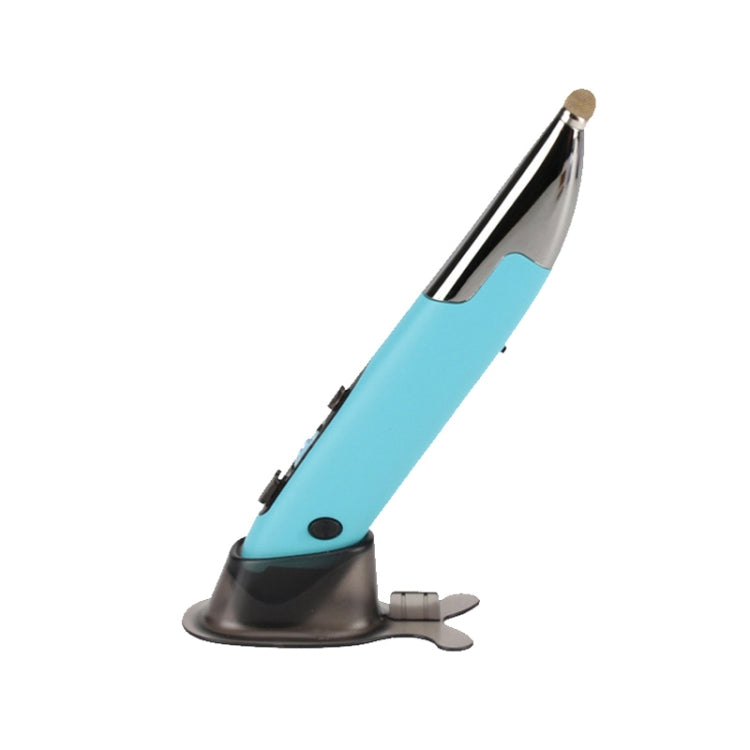 PR-A19 2.4GHz Wireless Charging Bluetooth Mouse Pen Type Shining Quiet Mouse, Yellow, Red, Purple, Green, Blue, Silver Gray