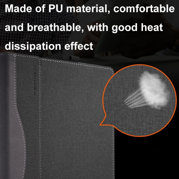 13.3 Inch Leather Laptop Anti-Fall Protective Case With Stand, For Samsung Galaxy Book Flex 2020, For Samsung Galaxy Book Pro 360, For Samsung Galaxy Book Pro, For Samsung Galaxy Book 2 360, For Samsung Galaxy Book 2 Pro, For Samsung Galaxy Book 2 Pro ...