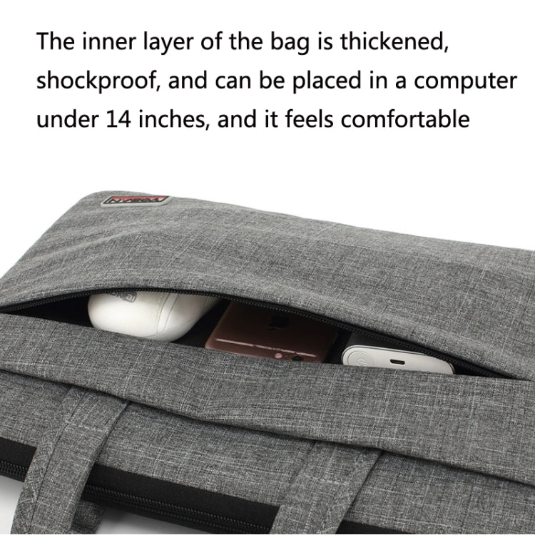YOBAN Y-923-1 Casual Laptop Bag Waterproof Tablet Business Bag, 14 inch