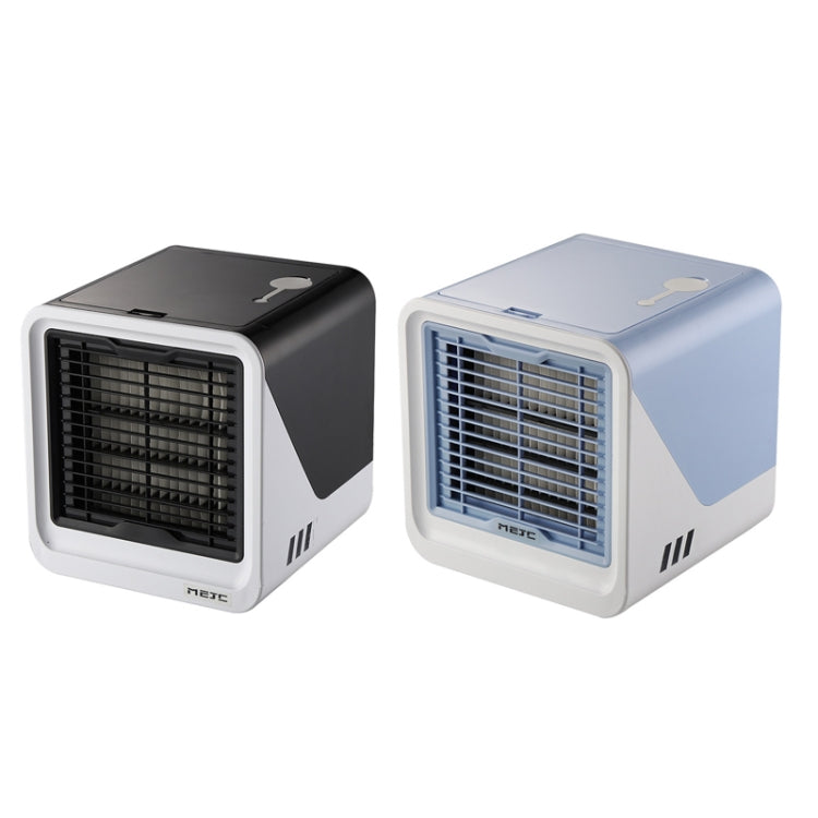 MG -191 Mini Air Cooler Home Dormitory Office Air Conditioning Fan Portable Small Desktop USB Fan, Classic Black, Sky Blue