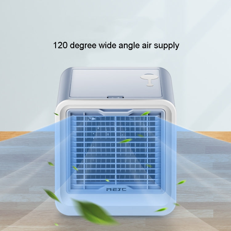 MG -191 Mini Air Cooler Home Dormitory Office Air Conditioning Fan Portable Small Desktop USB Fan, Classic Black, Sky Blue