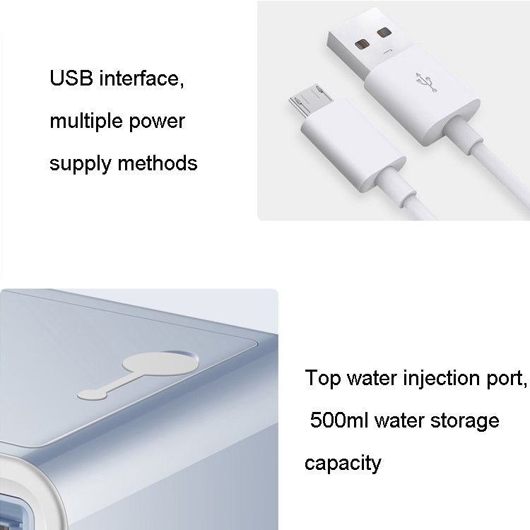 MG -191 Mini Air Cooler Home Dormitory Office Air Conditioning Fan Portable Small Desktop USB Fan, Classic Black, Sky Blue