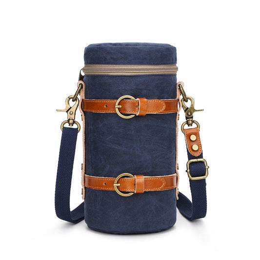 K-807 SLR Camera Storage Bag Waterproof Canvas Photography Liner Bag, S (Blue)