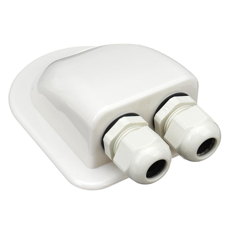 Solar Photovoltaic Plastic Bracket ABS Photovoltaic Car Roof Waterproof Junction Box, White, Black