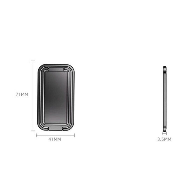 Square Folding Metal Holder Rotating Back Stick Desktop Phone Ring Holder, Square Folding (Rose Gold), Square Folding (Space Silver), Square Folding (Black)