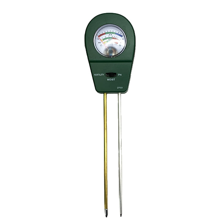 LY101 Flower And Grass Soil Detector PH Cantoneal Alkalin Testor, Green, Blue, Black