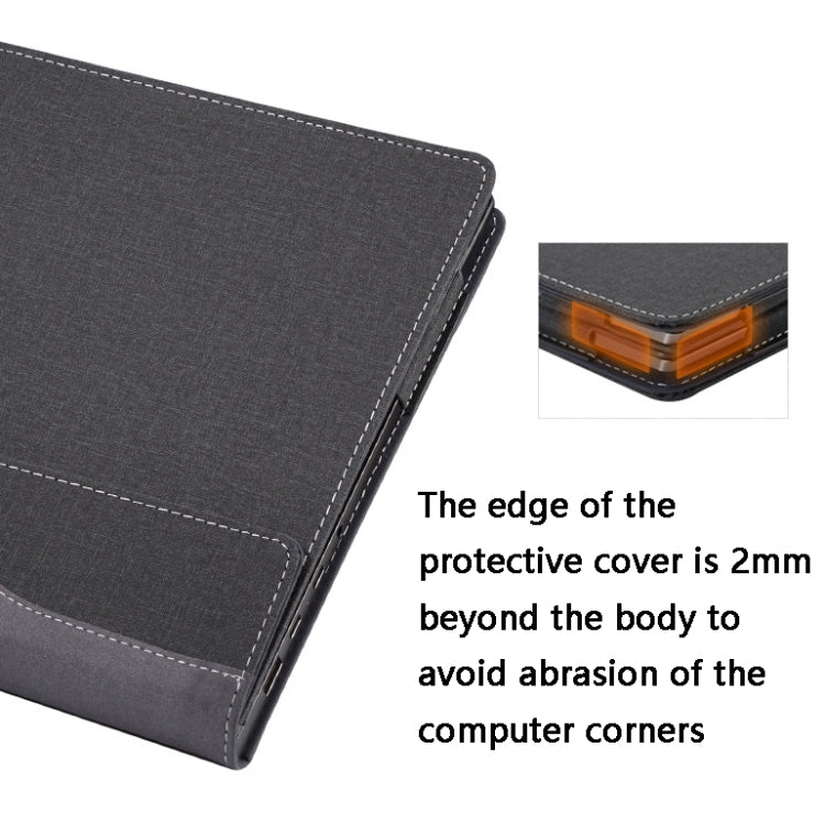13.9 inch PU Leather Laptop Protective Cover, For Lenovo Yoga 5 Pro / Yoga 910