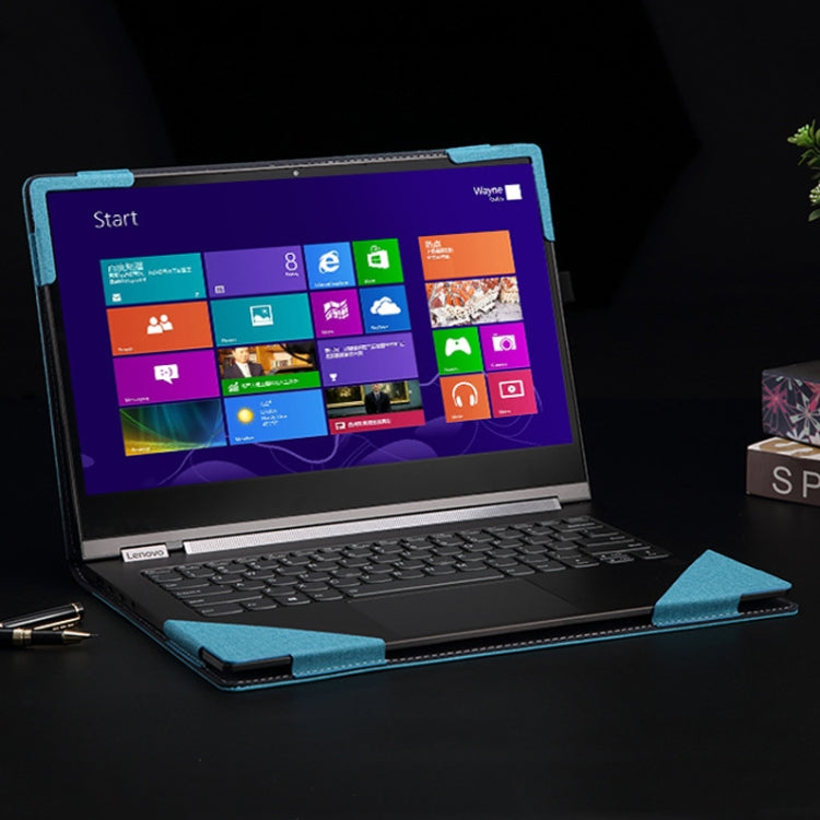 13.9 inch PU Leather Laptop Protective Cover, For Lenovo Yoga 5 Pro / Yoga 910