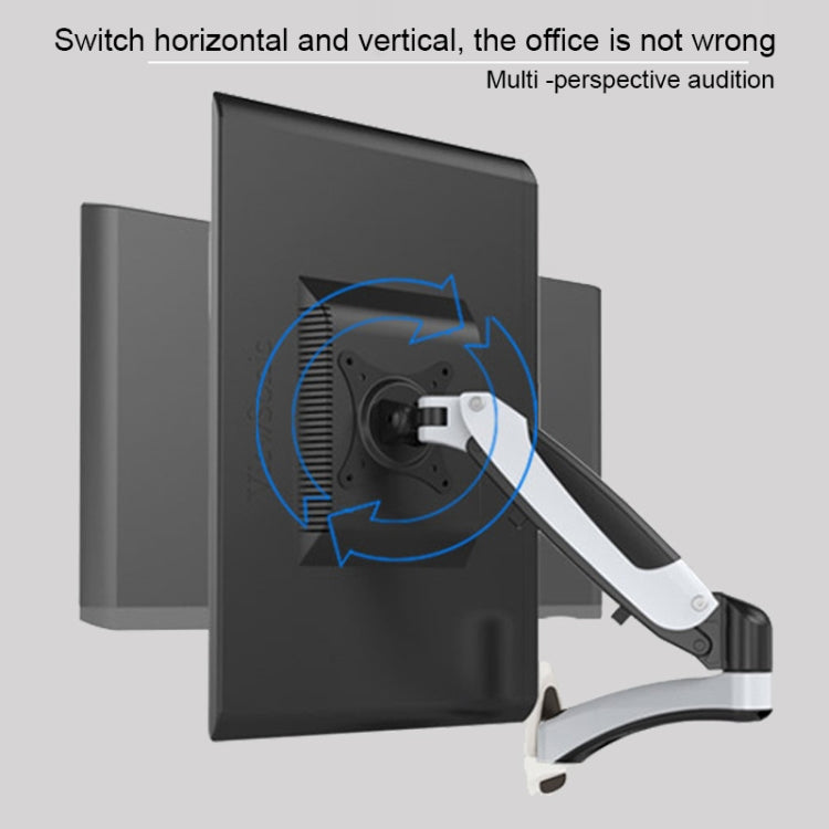 Gibbon Mounts GM112W Wall-Mounted Gas Spring Lifting Computer Monitor Stand