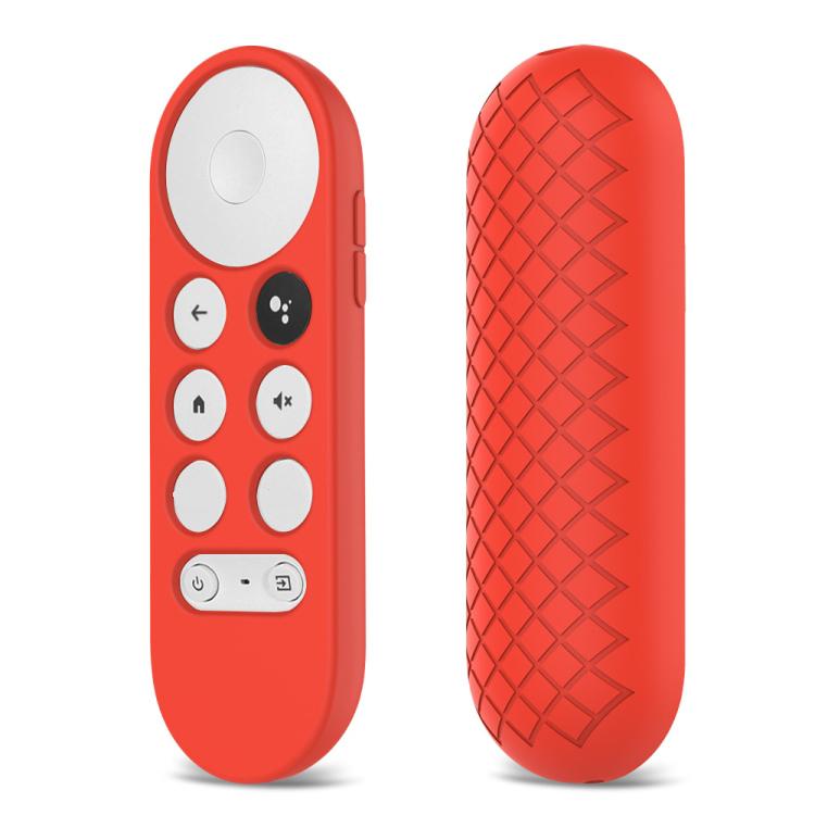 2 PCS Silicone Protective Shell for Google Chromecast 2020 Remote Control, (White), (Pink), Red), (Black), (Silver Gray), (Sky Blue)