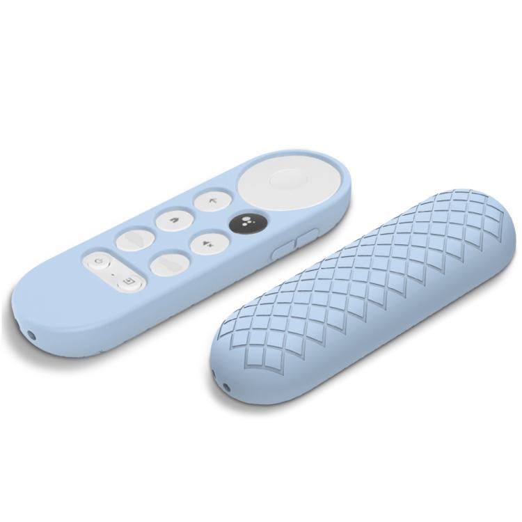 2 PCS Silicone Protective Shell for Google Chromecast 2020 Remote Control, (White), (Pink), Red), (Black), (Silver Gray), (Sky Blue)