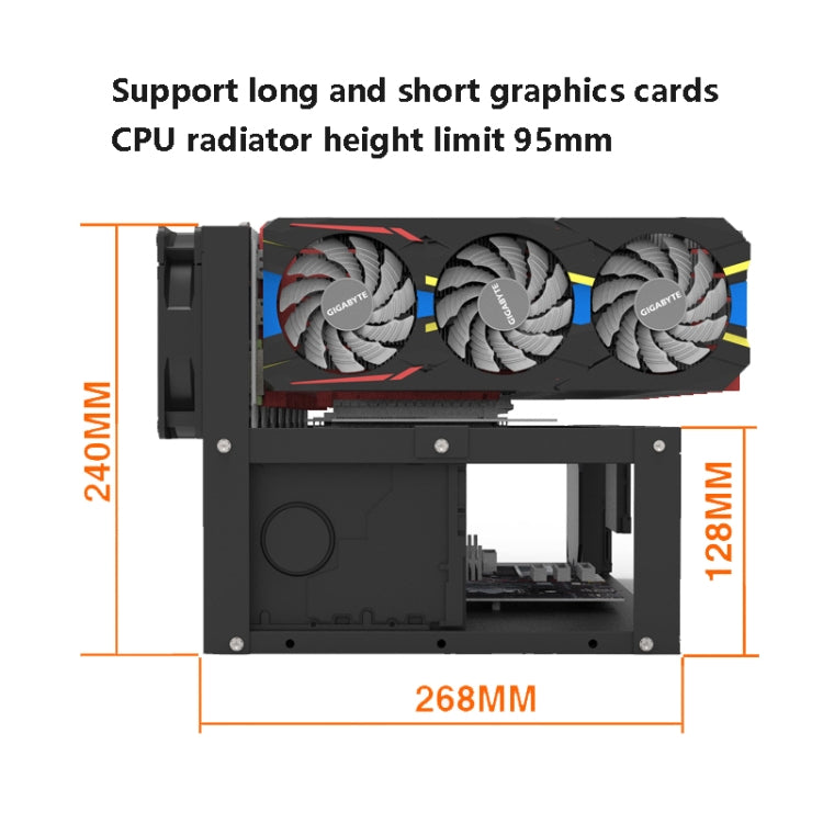 GR-8K605 Open Chassis 6 Card 8 Card Fixed Bracket